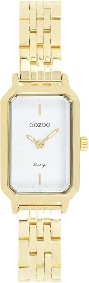 Gold coloured OOZOO watch with stainless steel bracelet - C20456